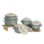 Emajlirani set posuđa sa poklopcima 10/1 - Emma