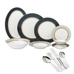 GOLD porcelanski servis za ručavanje + 2x Escajg Nuria
